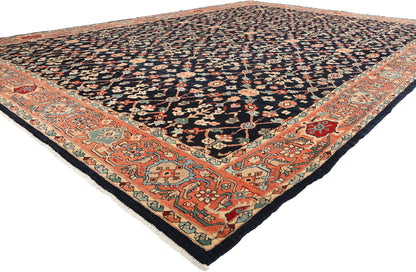 13 x 18 Modern Black Persian Mahal Rug 61293