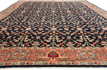 13 x 18 Modern Black Persian Mahal Rug 61293