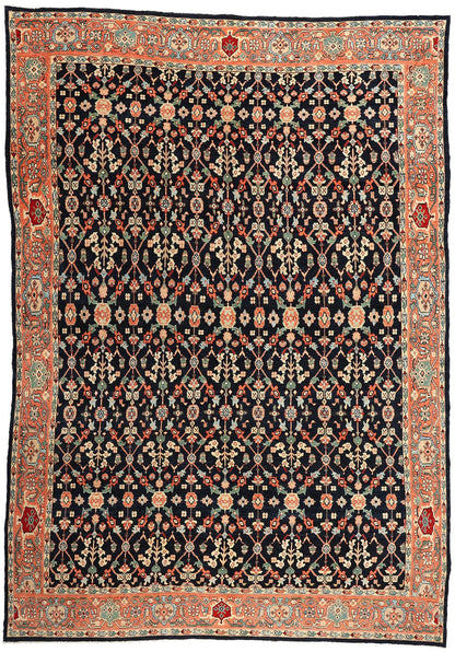 13 x 18 Modern Black Persian Mahal Rug 61293