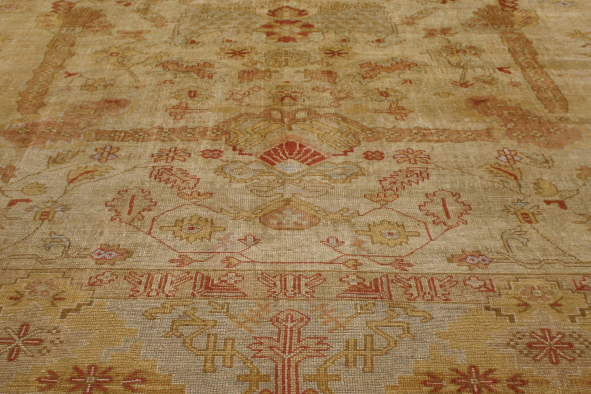 15 x 18 Vintage Turkish Oushak Rug 76619