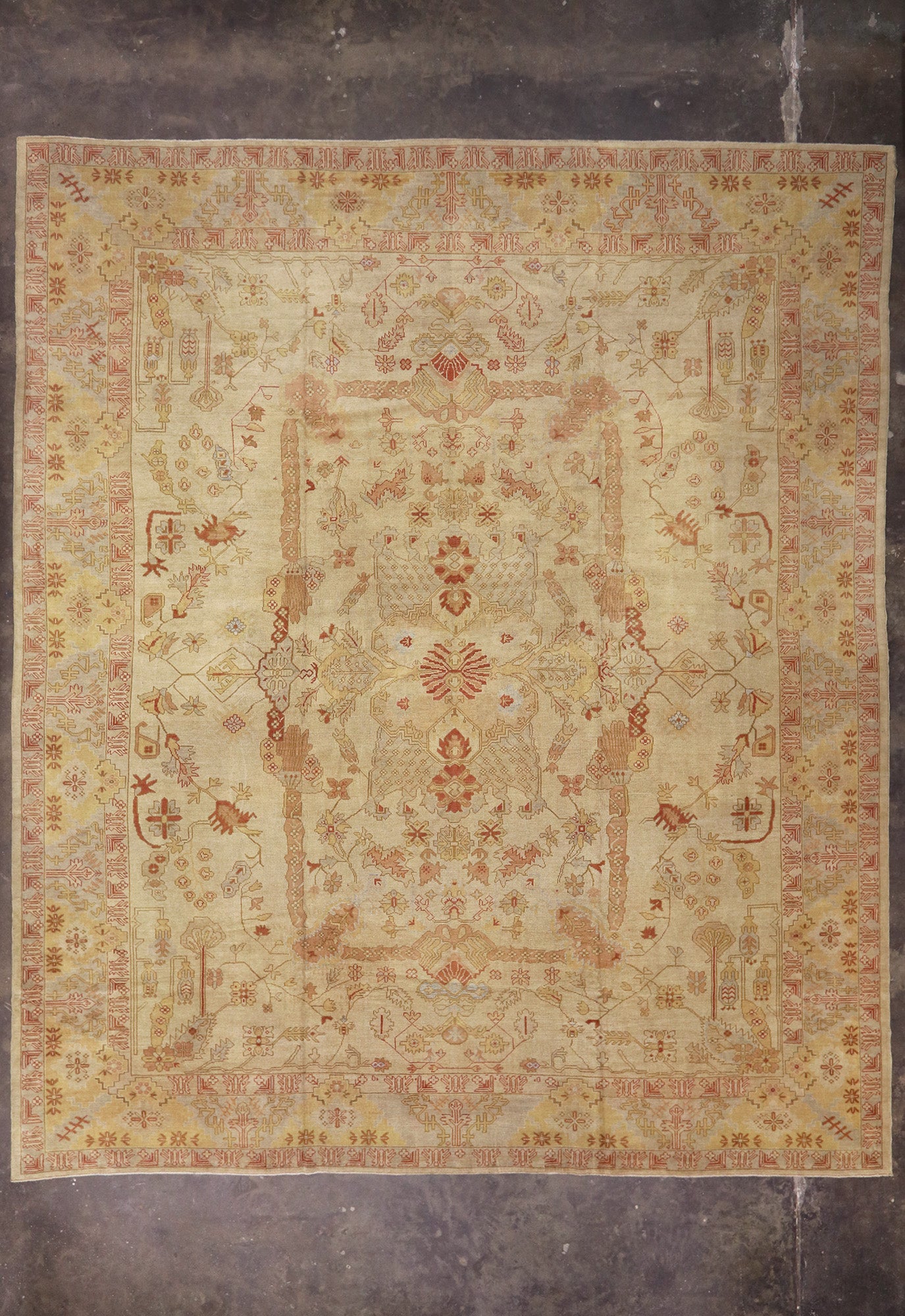 15 x 18 Vintage Turkish Oushak Rug 76619