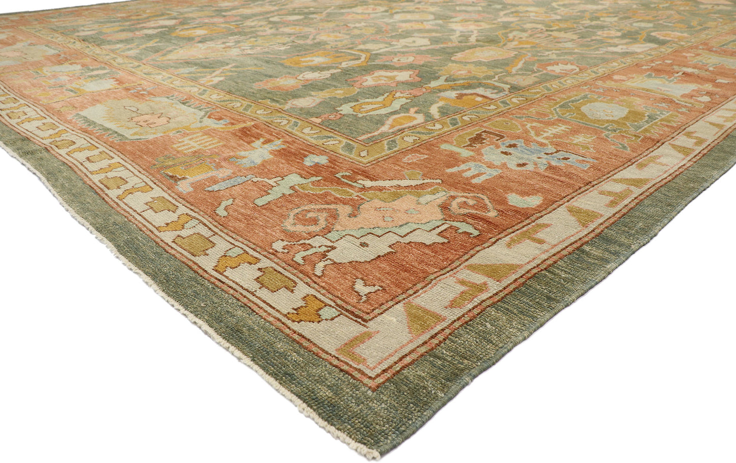 17 x 24 Turkish Oushak Rug 53454