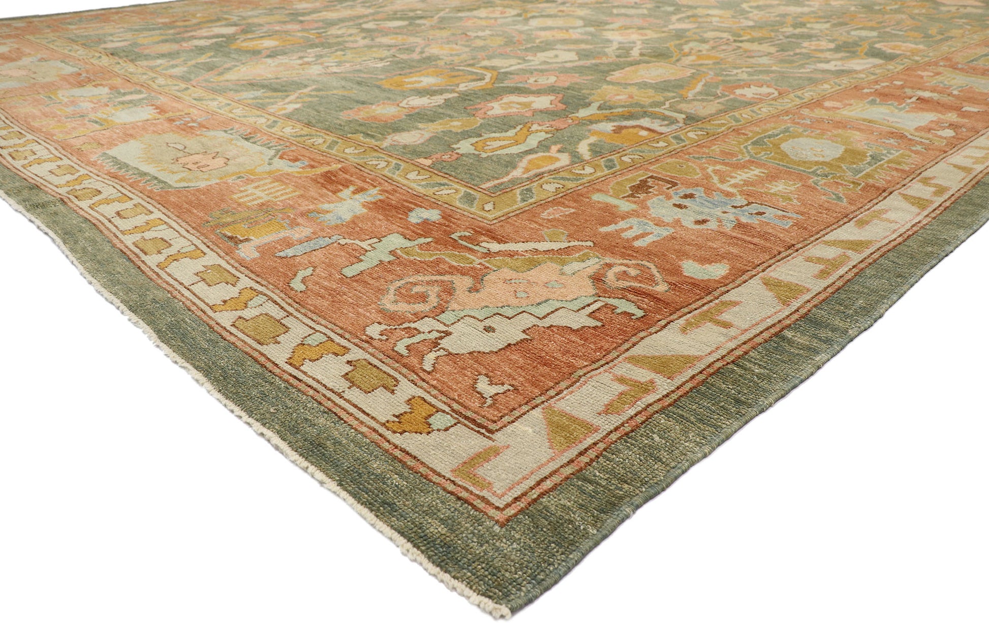 17 x 24 Turkish Oushak Rug 53454