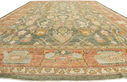 17 x 24 Turkish Oushak Rug 53454