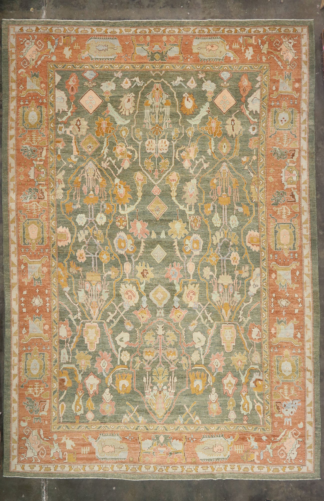17 x 24 Turkish Oushak Rug 53454