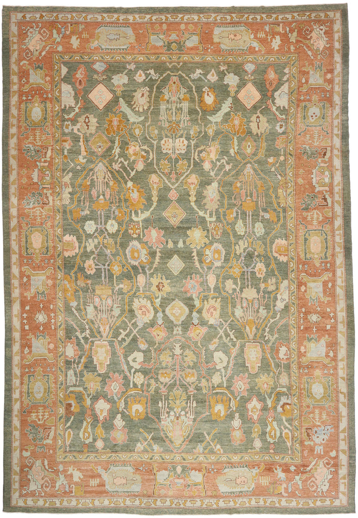 17 x 24 Turkish Oushak Rug 53454