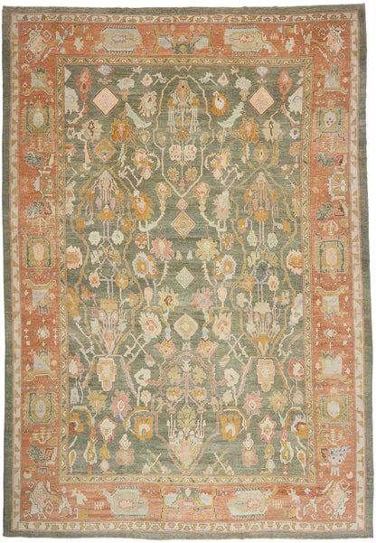 17 x 24 Turkish Oushak Rug 53454