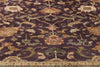 11 x 18 Vintage Aubergine Indian Rug 77316