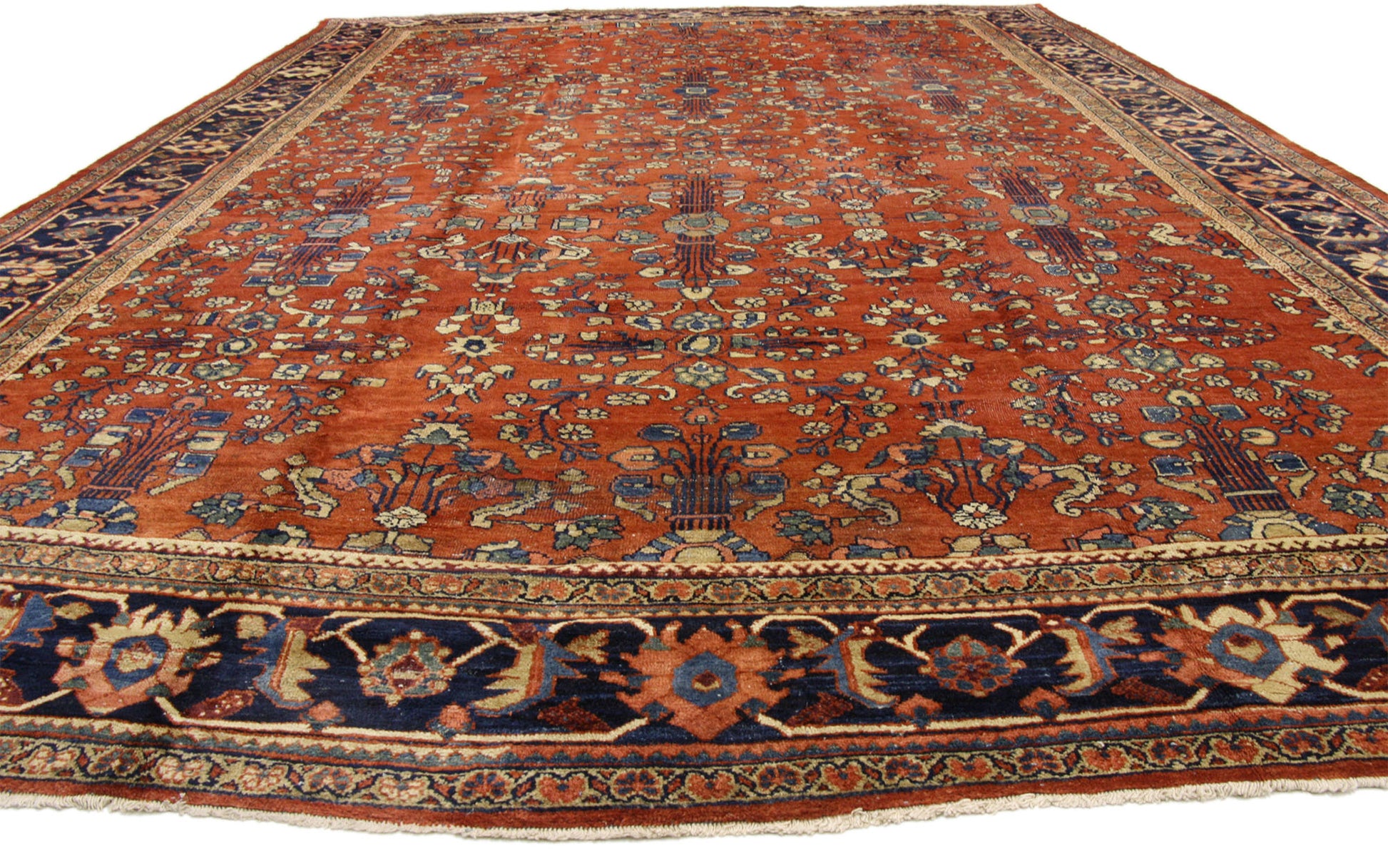 11 x 18 Antique Persian Mahal Rug 73360