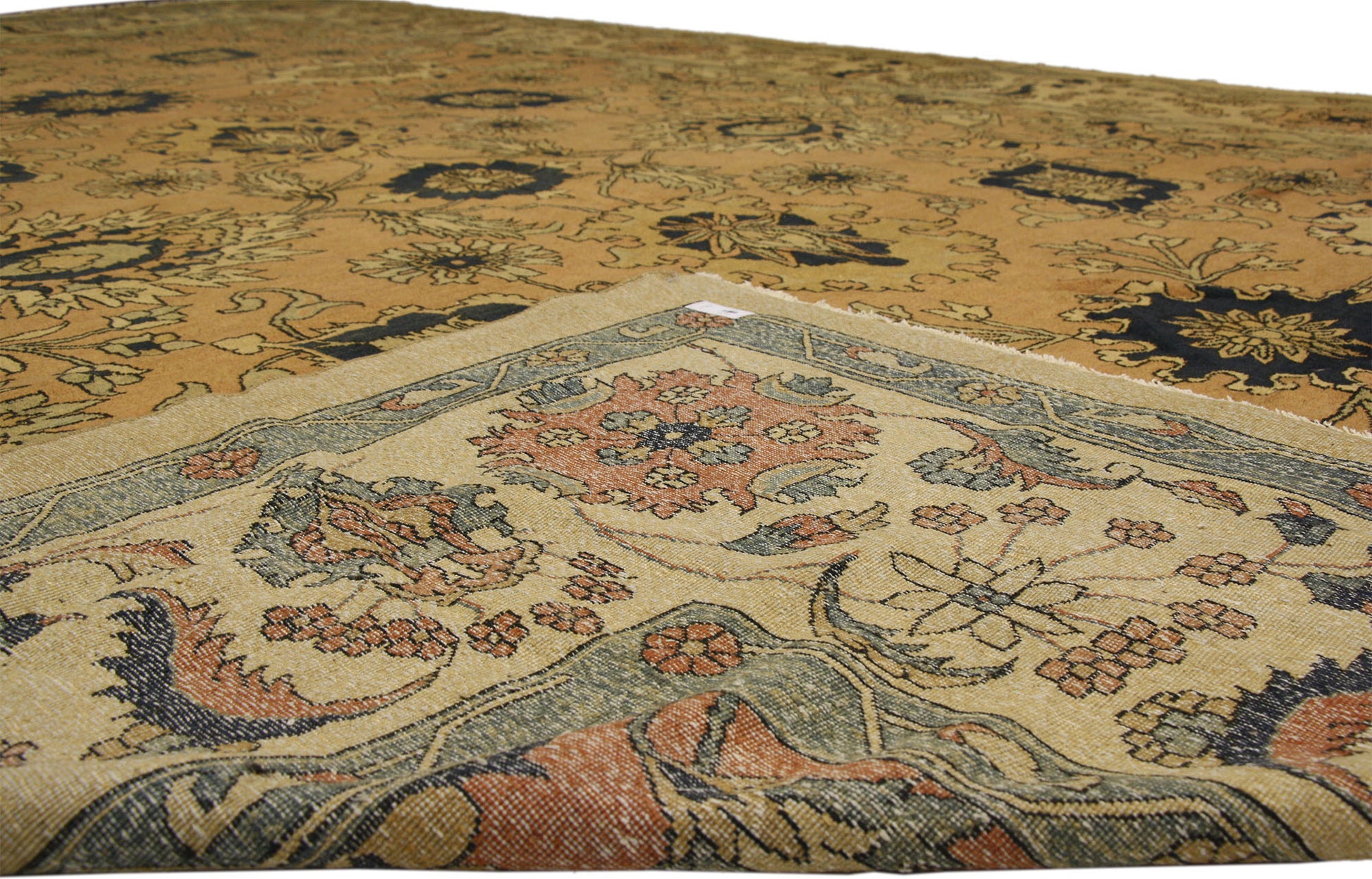 13 x 19 Vintage Persian Mahal Rug 75827