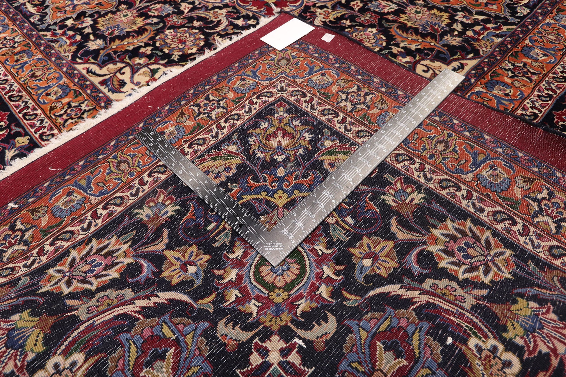 17 x 22 Vintage Persian Mashhad Rug 77405