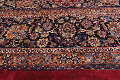 17 x 22 Vintage Persian Mashhad Rug 77405
