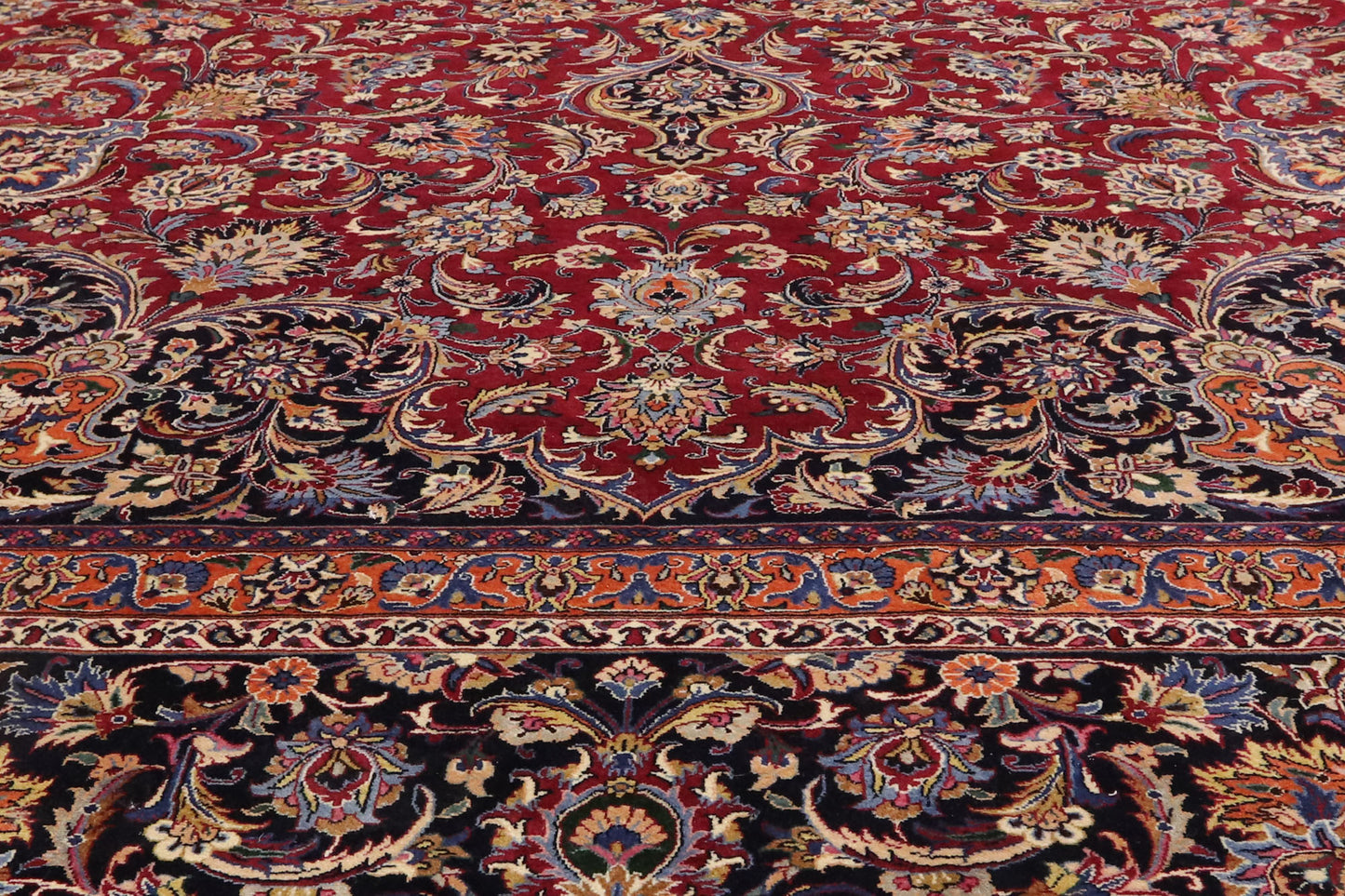 17 x 22 Vintage Persian Mashhad Rug 77405