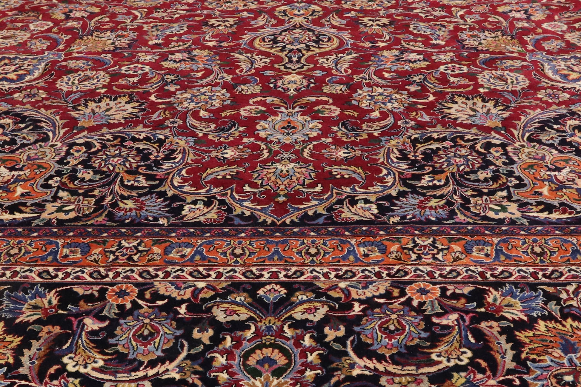 17 x 22 Vintage Persian Mashhad Rug 77405
