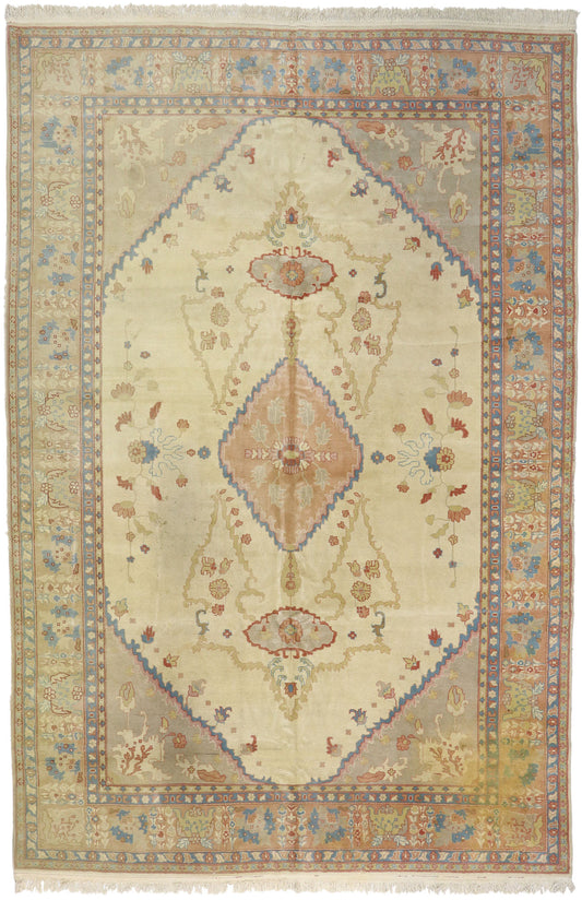 12 x 18 Vintage Romanian Oushak Rug 76614