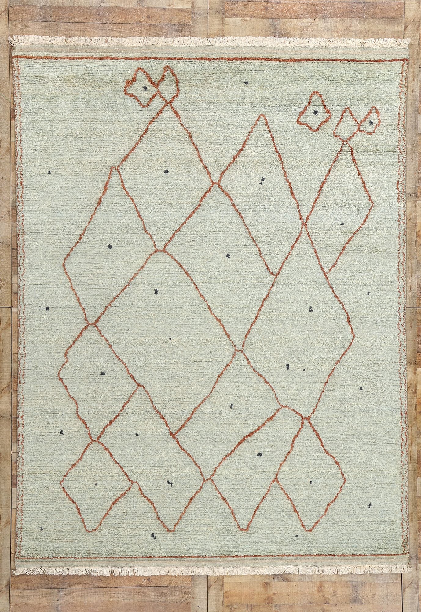8 x 11 Modern Tribal Moroccan Rug 31212