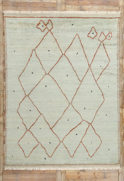 8 x 11 Modern Tribal Moroccan Rug 31212