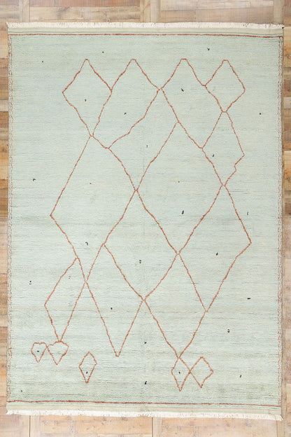 9 x 13 Modern Tribal Moroccan Rug 31257
