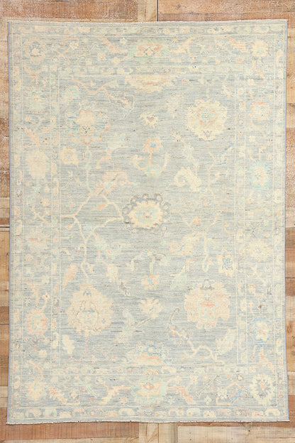 5 x 7 Colorful Pastel Oushak Rug 80883