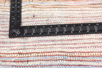 6 x 8 Vintage Orange Boujad Moroccan Rag Rug 21504