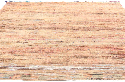 6 x 8 Vintage Orange Boujad Moroccan Rag Rug 21504