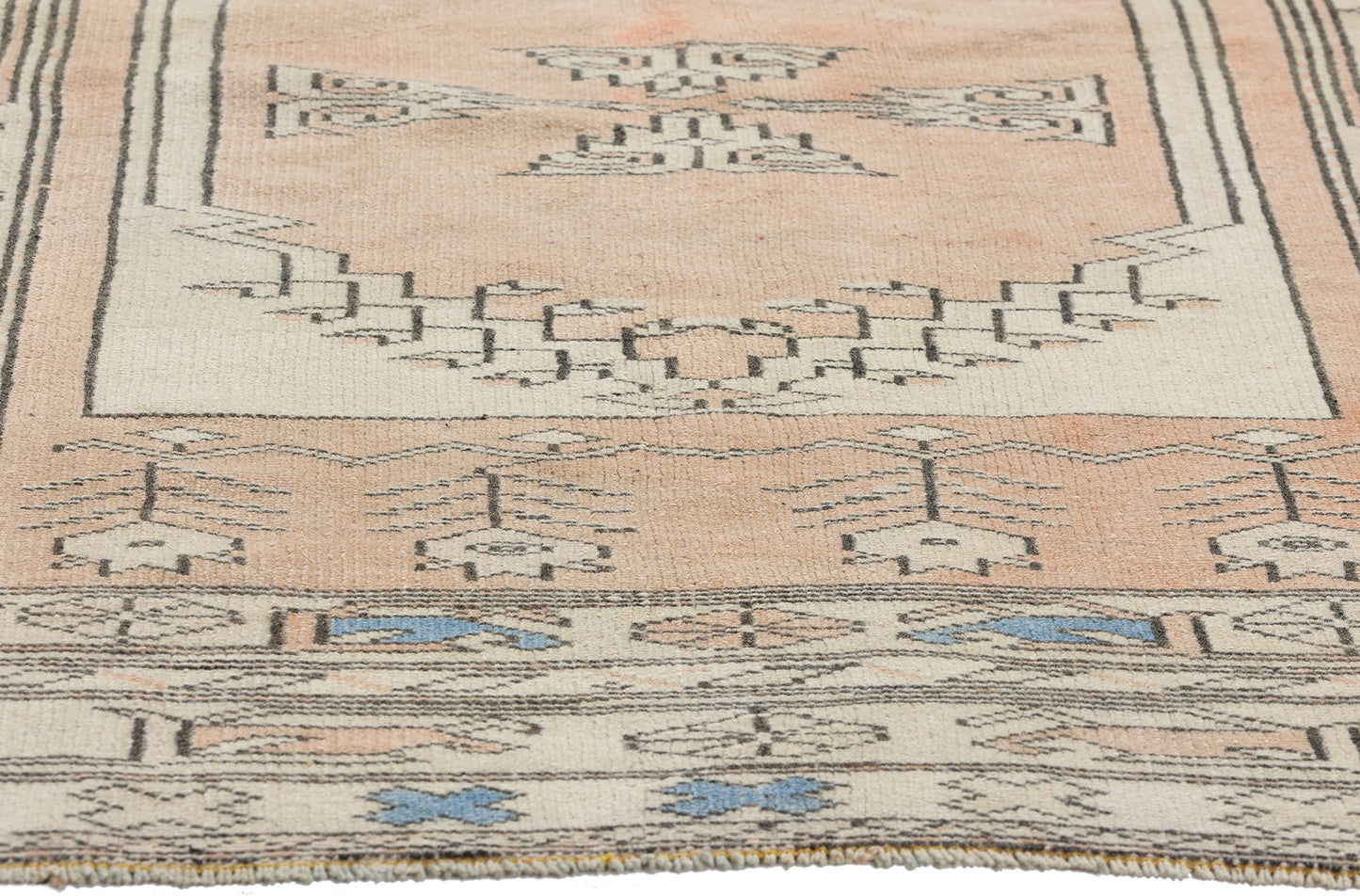 3 x 4 Vintage Peach Turkish Oushak Rug 53927