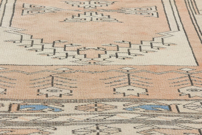 3 x 4 Vintage Peach Turkish Oushak Rug 53927