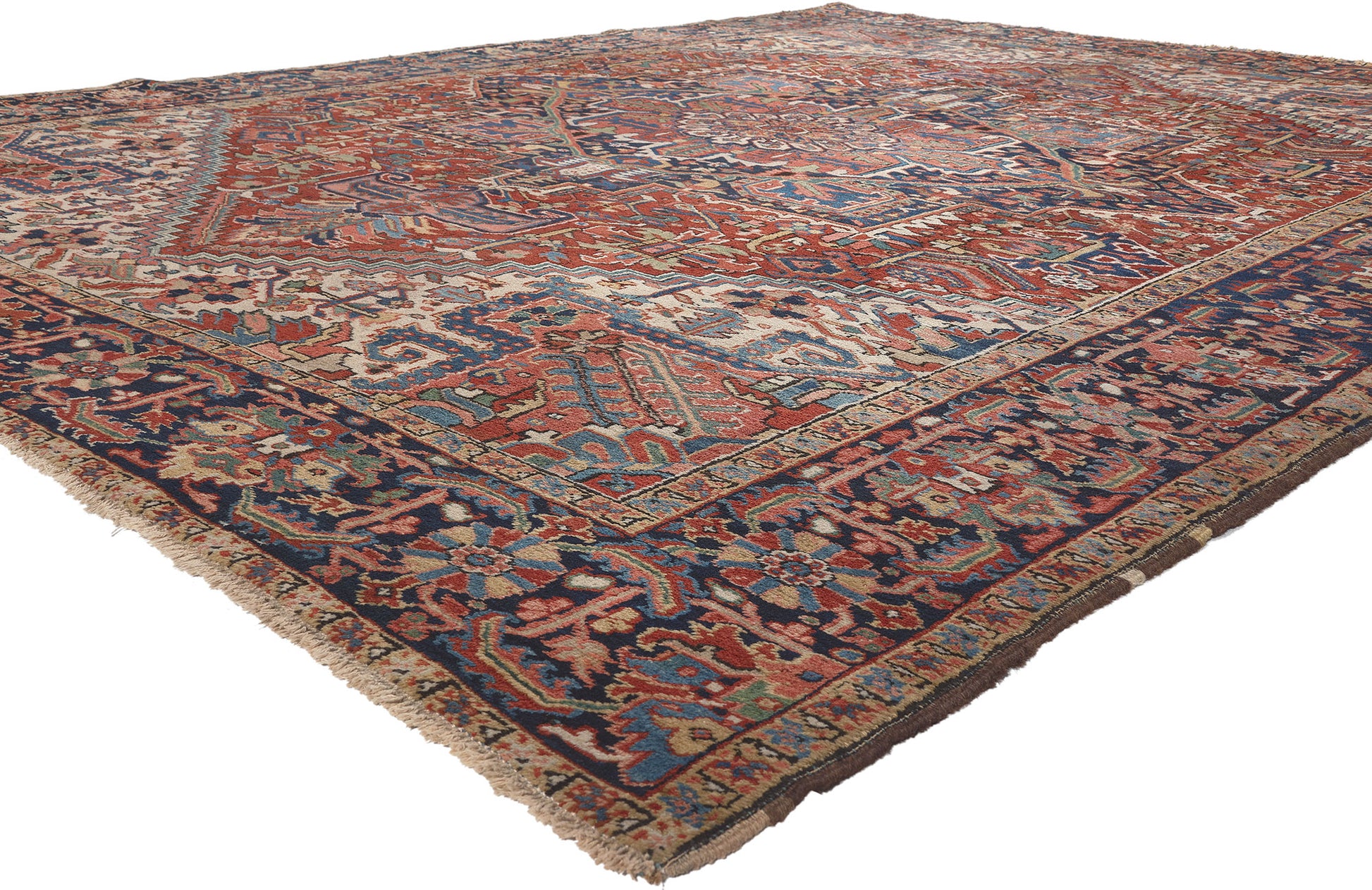 10 x 12 Vintage Persian Heriz Rug 76648