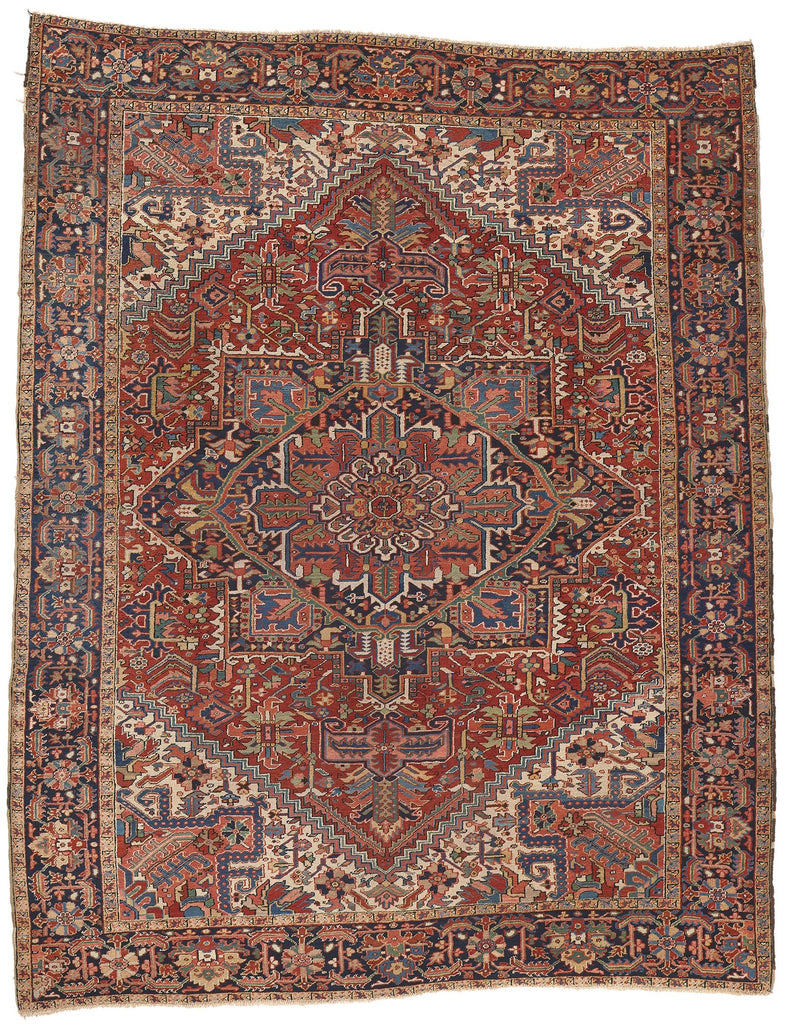 10 x 12 Vintage Persian Heriz Rug 76648