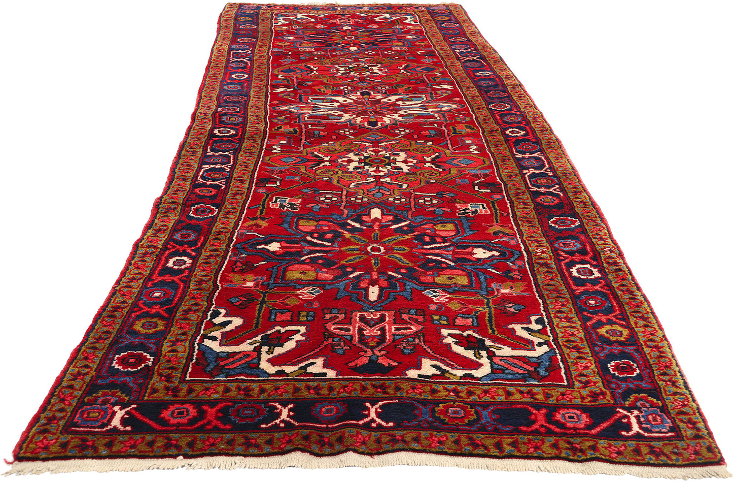 4 x 12 Vintage Persian Heriz Rug 60247
