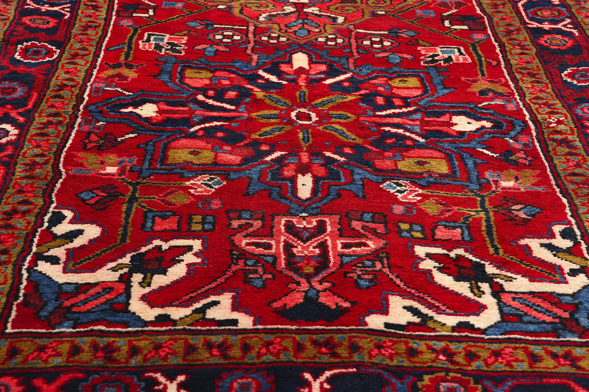 4 x 12 Vintage Persian Heriz Rug 60247