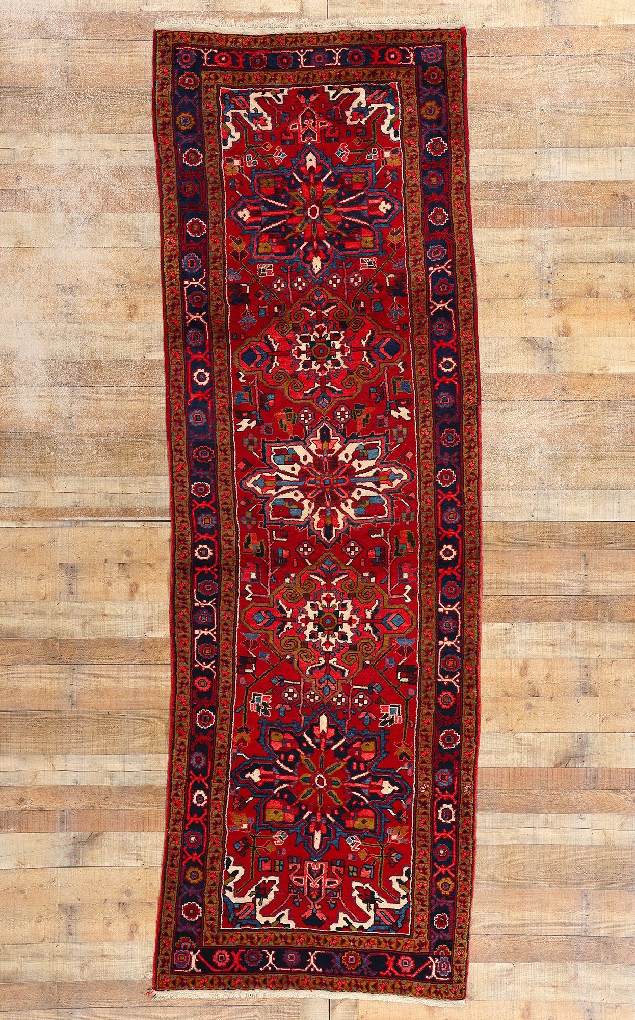 4 x 12 Vintage Persian Heriz Rug 60247