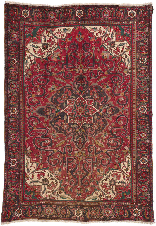 8 x 11 Vintage Persian Heriz Rug 76235