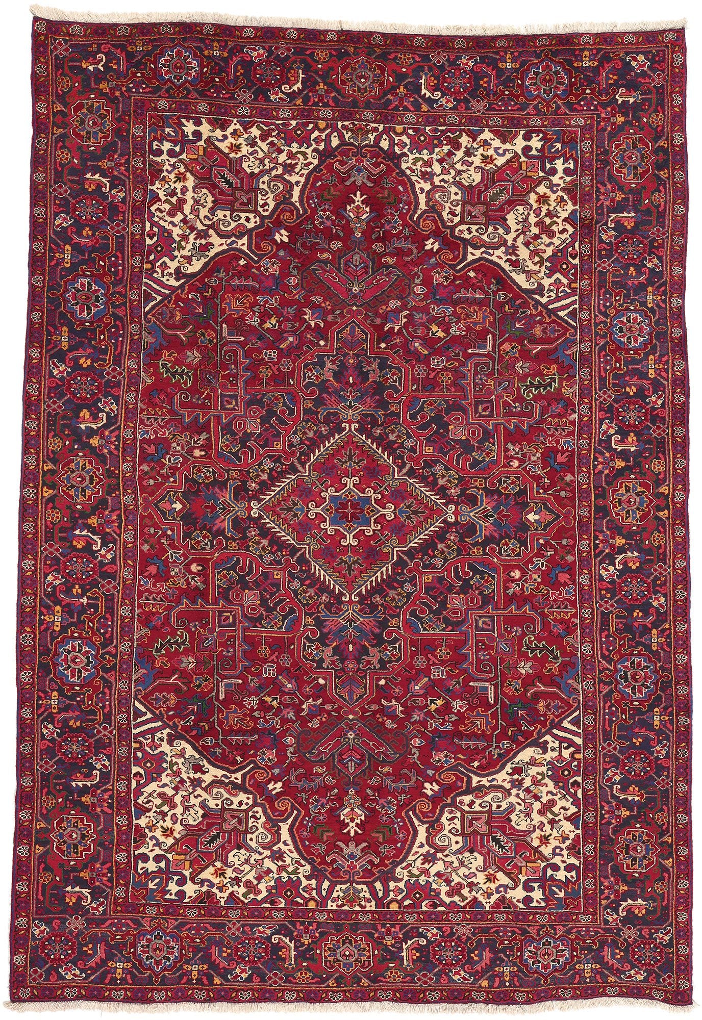 8 x 11 Vintage Persian Heriz Rug 76163