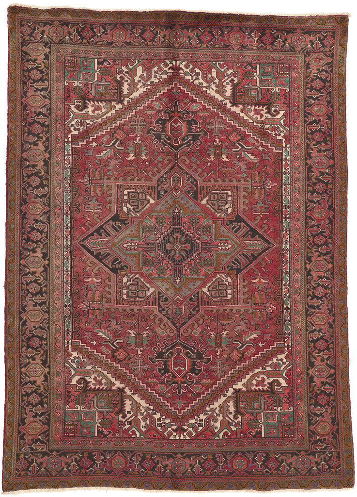 8 x 11 Vintage Persian Heriz Rug 75900