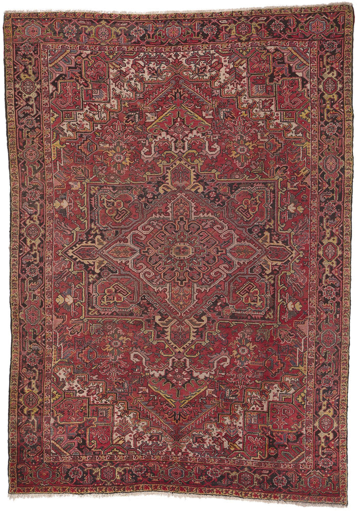 8 x 12 Vintage Persian Heriz Rug 76588