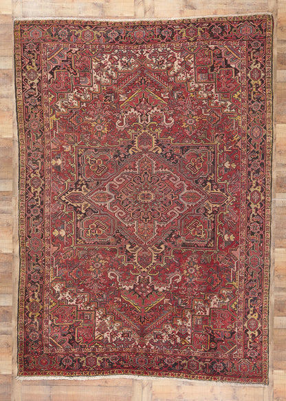 8 x 12 Vintage Persian Heriz Rug 76588