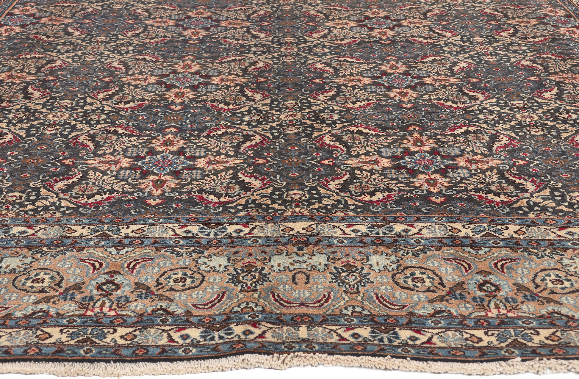 8 x 11 Vintage Persian Mashhad Rug 76188