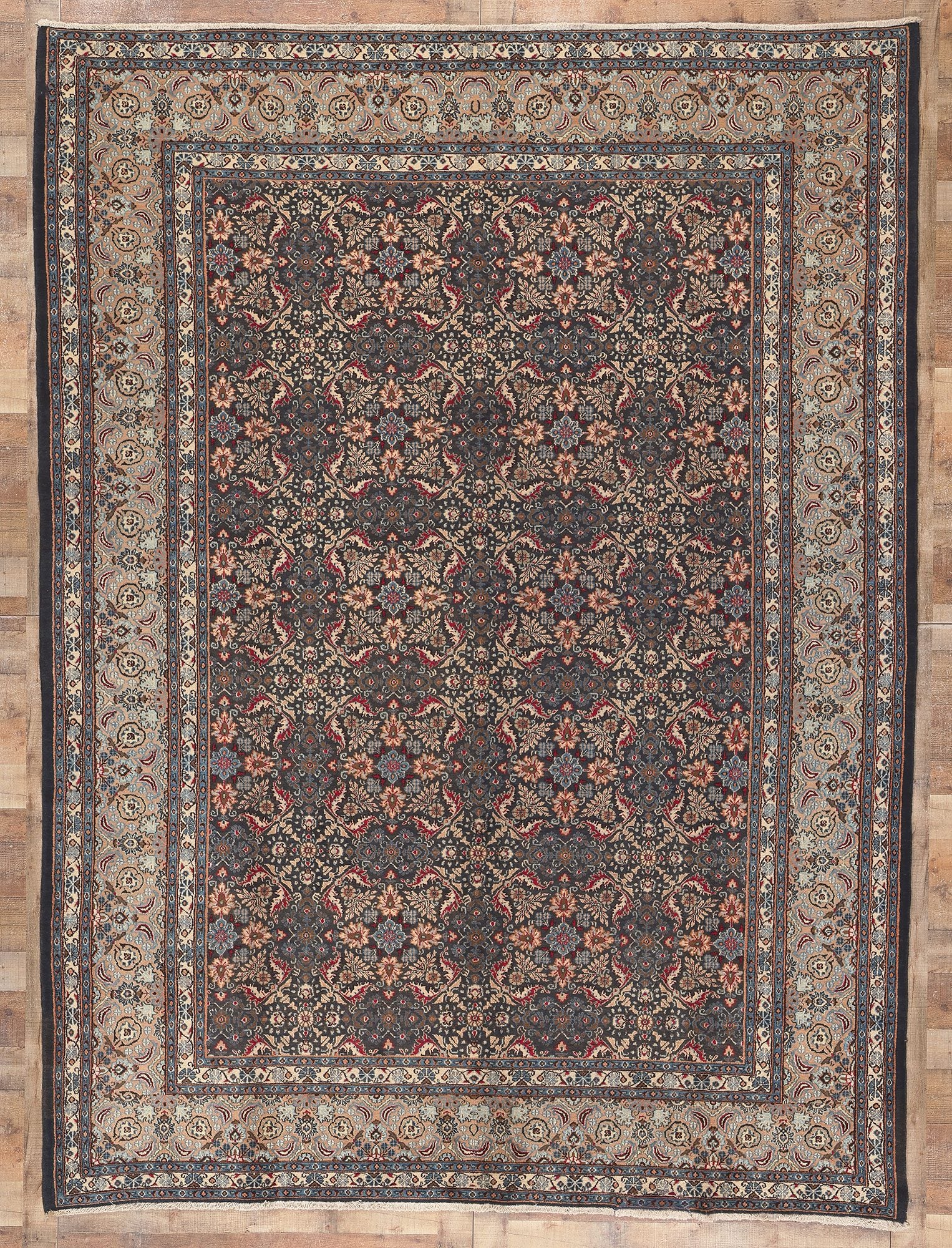 8 x 11 Vintage Persian Mashhad Rug 76188