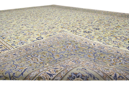 10 x 13 Vintage Persian Yazd Rug 75922
