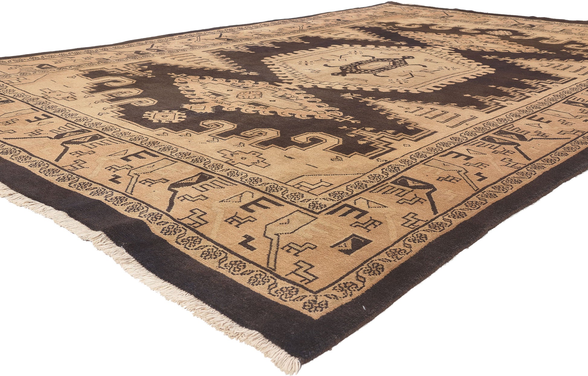 7 x 11 Vintage Persian Mahal Rug 75843