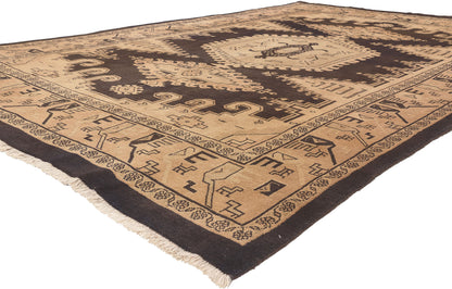 7 x 11 Vintage Persian Mahal Rug 75843