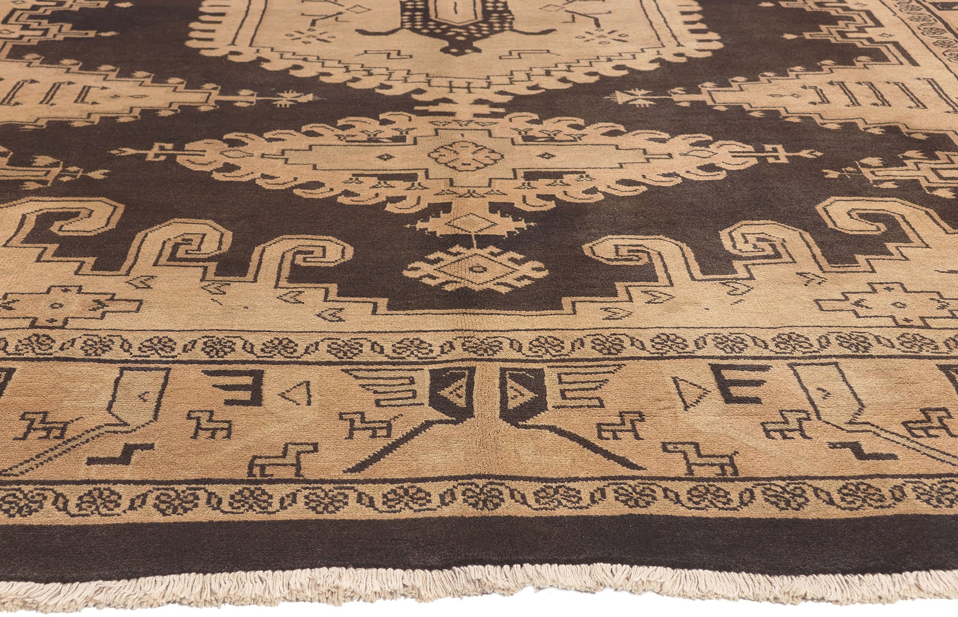 7 x 11 Vintage Persian Mahal Rug 75843