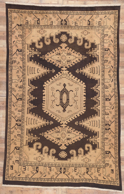 7 x 11 Vintage Persian Mahal Rug 75843