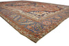 13 x 20 Antique-Worn Persian Serapi Rug 52303