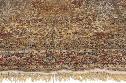 5 x 9 Vintage Persian Silk Qum Rug 78556