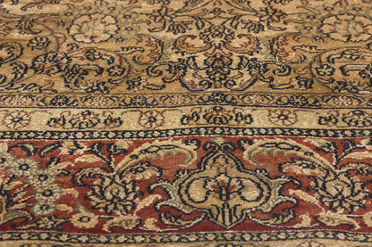 5 x 9 Vintage Persian Silk Qum Rug 78556