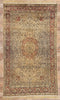 5 x 9 Vintage Persian Silk Qum Rug 78556