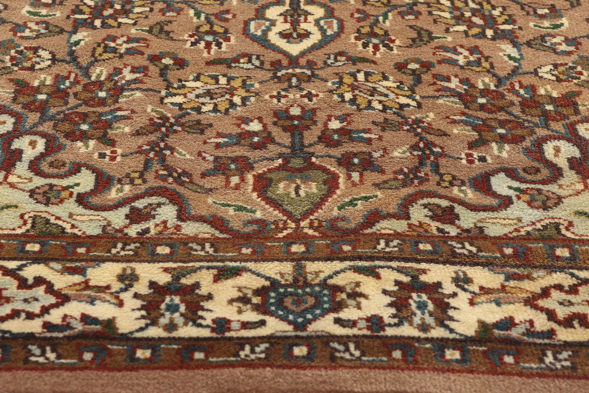4 x 6 Vintage Indian Isfahan Rug 78783