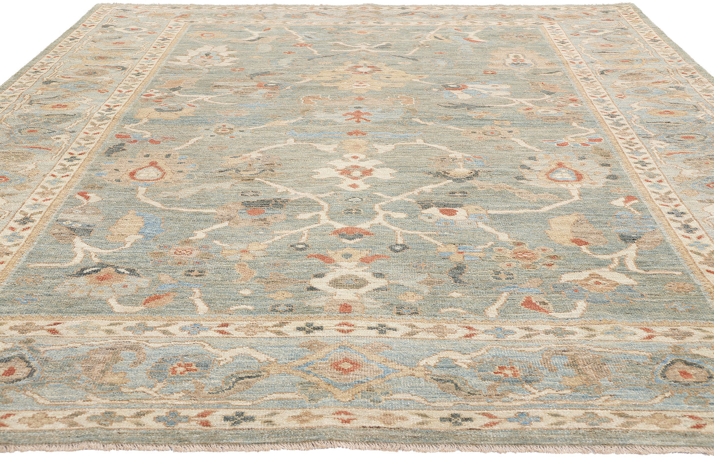 8 x 10 Modern Blue Persian Sultanabad Rug 78893